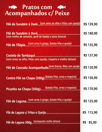 Pratos c/ acompanhamento