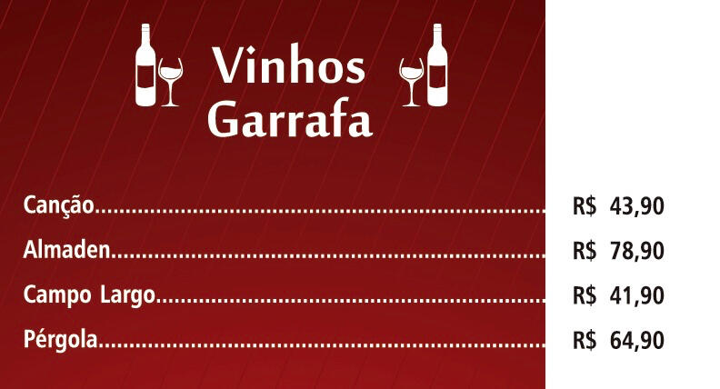 Vinhos (garrafa)